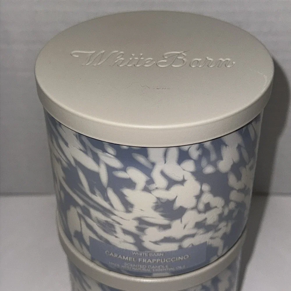 White Barn Caramel Frappuccino 3 Wick Scented Candle Set of 2 Coffee 14.5oz